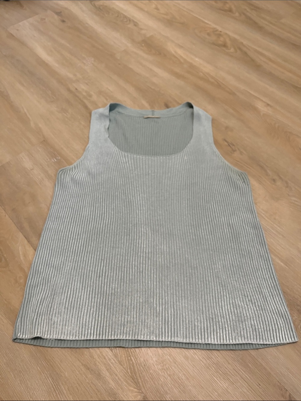 Annette Goertz Mint Green Knit Tank Top Cashmere Blend Size Large